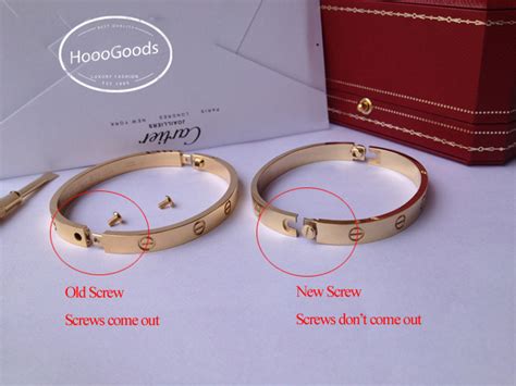 lost cartier love bracelet screw